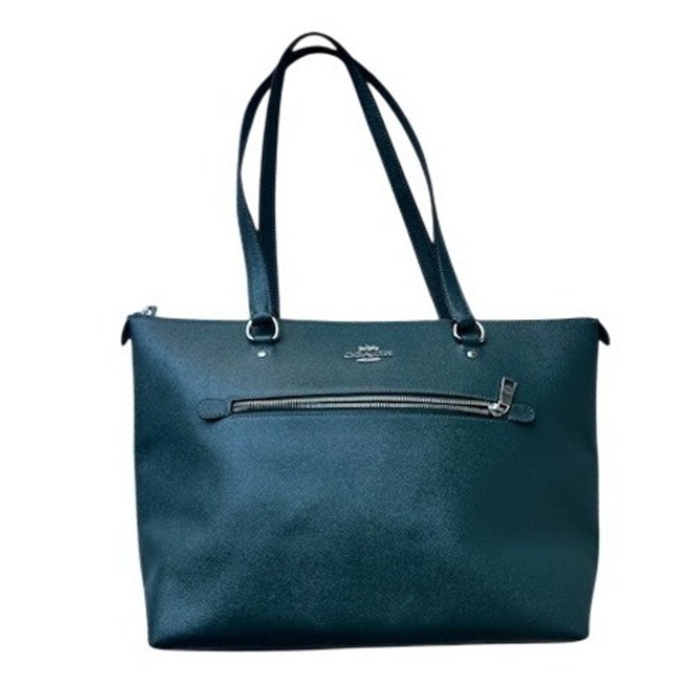 Coach Gallery Tote‎ Crossgrain Leather Shoulder Bag Purse 79608 Dark Teal